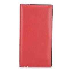 MBACODAI Leder-Geldbörse for Damen, modisch, Lange Clutch-Geldbörse for Damen, lässige weibliche Geldbörsen, Kartenhalter, Tasche (Color : Rot) von MBACODAI