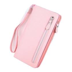 MBACODAI Mode Frauen Brieftasche Zipper Weibliche Brieftasche Multifunktions Frauen Geldbörse Karte Halter Geld Tasche Lange Brieftasche (Color : Pink) von MBACODAI