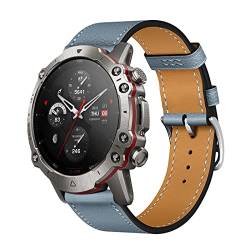 Armband für Amazfit Falcon Band, Weich PU Leder Keine Lücke Armbänder mit Amazfit Falcon Uhrenarmbänder Loop für Herren Damen Einstellbar Lederarmband mit Amazfit Falcon (V,Falcon) von MBAFIT