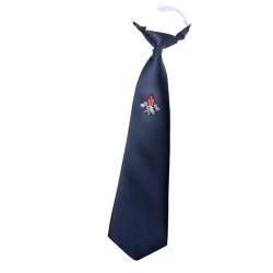 Feuerwehr Krawatte dunkelblau vorgebunden Gummizug mit gestickten Emblem von MBS-FIRE® von MBS-FIRE - Brandschutzfachhandel