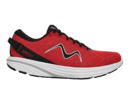 MBT GADI II LACE UP Sportschuhe für Damen. Anatomische und Bequeme Laufschuhe. Physiologisches Schuhwerk für Komfort und Stabilität mit gebogener Sohle. Lauf-Sneakers. Farbe Rot von MBT