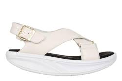 MBT RIN Sandalen für Damen aus Leder. Leichtes und bequemes Freizeitschuhwerk für Frühling und Sommer. Physiologisches Schuhwerk für Komfort und Stabilität. Sportliche Sandalen im modernen Stil. Grau von MBT