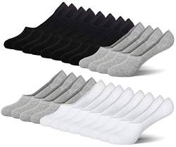 MC.TAM Unisex Unsichtbare Sneaker Socken Füsslinge Herren Damen 12 Paar 80% Baumwolle, 39-42, Mix2 von MC.TAM