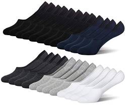MC.TAM Unisex Unsichtbare Sneaker Socken Füsslinge Herren Damen 12 Paar 80% Baumwolle, 47-50, Mix1 von MC.TAM