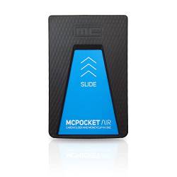 MCPOCKET Air, Unbreakable, Minimalist Card Wallet, Geldbörse, Kartenetui mit Geldklammer, Diamond Carbon Optik von MCPOCKET