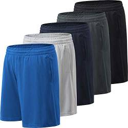 MCPORO Herren Sport-Shorts mit Taschen, schnelltrocknend, Sportbekleidung für Fitnessstudio, Workout - - X-Groß von MCPORO