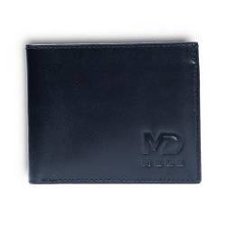 MD MELE Geldbörse aus echtem Leder, Schwarz, Bifold Classic von MD MELE
