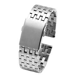 22mm 24mm 26mm 28mm 30mm Edelstahl Watch Strap Compatible With Diesel for DZ4316 DZ7395 DZ7305. Männer metall feste armband band armband (Color : B Silver, Size : 24mm) von MDATT