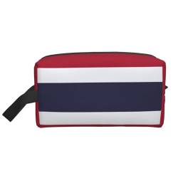 Aufbewahrungstasche mit Thailand-Flagge, kleine Make-up-Tasche für Geldbörse, Reise-Make-up-Tasche, Mini-Kosmetiktasche für Herren, Flagge Thailands, Einheitsgröße von MDATT