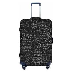 MDATT Personalisierte Gepäckabdeckung, Koffer-Schutz, passend für 45,7-81,3 cm Gepäck für Reisen, Sommer, Strand, Urlaub, abstrakte Wissenschaft, Chemie, Illustration, 3D, weiß, XL von MDATT