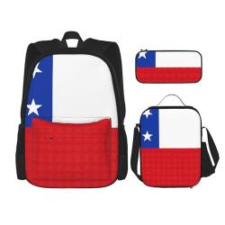 MDATT Rucksack mit Lunchbox und Federmäppchen, 7,6 cm, Kawaii-Rucksäcke mit Lunchtasche, passende Kombination von MDATT