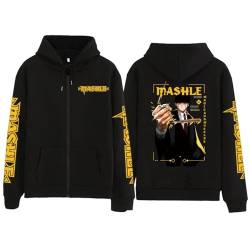 MDEM Mashle: Magic and Muscles Print Zipper Hoodies Hip Hop Funny Mash Burnedead Streetwear Langarm Casual Zipper Jacke Mäntel-style4||XS von MDEM