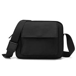 Handytasche zum Umhängen Herren Klein, Handy Umhängetasche mit Geldbörse, Vertikal Damen Handtasche Schultertasche Portemonnaie Kleine Messenger Tasche Reisegeldbeutel Sling Bag Laptoptasche, Schwarz von MDJYMYZ