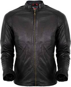 MDM Herren Lederjacke aus leichtem Lamm Nappa Leder (2XL) von MDM