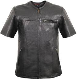 MDM Herren Motorrad Biker Hemd/Kutte/Weste mit kurzen Ärmel (3XL) von MDM