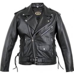 Motorrad Lederjacke Rocker Jacke (M) von MDM