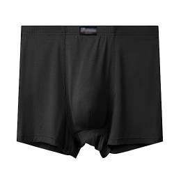 Herren Plus Größe 3XL-13XL Boxershorts Mid-Rise Langes Bein Big Crotch Unterwäsche Speziell für Große & Große Menschen 3er-Pack (Color : Black, Size : 6XL) von MECKOZ