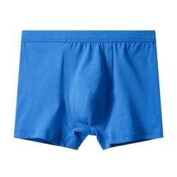 XL-8XL Plus Größe Unterwäsche für Männer Cotton Stretch Moisture-Wicking Giant Boxer Briefs, 3er-Pack (Color : Blue, Size : 8XL) von MECKOZ