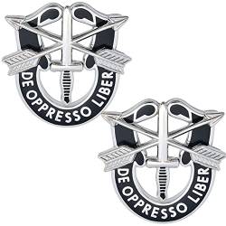 Army Special Forces Wappen (Paar), Silberoxid, Einheitsgröße von MEDALS OF AMERICA EST. 1976