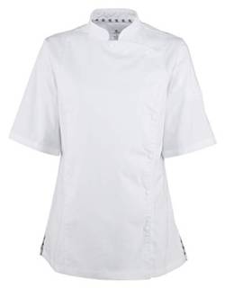 MEDANTA 1039 Kochjacke Damen kurzarm Chef Jacket Berufsbekleidung Gastronomie Weiß, Größe S von MEDANTA