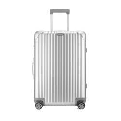 MEDUZA Koffer Vollaluminium-Magnesiumlegierungs-Trolley-Koffer, Metallkoffer, Universal-Rad-Boarding-Koffer, 24-Zoll-Koffer Suitcase (Color : Silver, Size : A) von MEDUZA