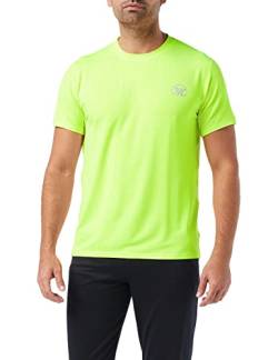 MEETWEE Sportshirt Herren, Laufshirt Kurzarm Mesh Funktionsshirt Atmungsaktiv Kurzarmshirt Sports Shirt Trainingsshirt für Männer (Grün, L) von MEETWEE