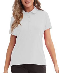 MEETYOO Damen P14 Polo Shirt, Weiß, XXL EU von MEETYOO