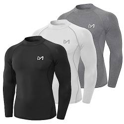 MEETYOO Herren MU27T Shirt, Schwarz + Grau + Weiß, Medium von MEETYOO