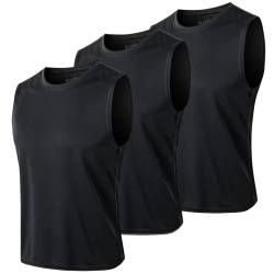 MEETYOO Herren T3 Vest, Schwarz+schwarz+schwarz, M EU von MEETYOO