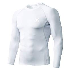 MEETYOO Kompressionsshirt Herren, Funktionsshirt Langarm Fitnessshirt Männer Sportshirt Atmungsaktiv Laufshirt für Laufen Jogging Sport Turnhalle von MEETYOO