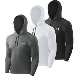 MEETYOO Men's MU16T Shirt, Schwarz + Grau + Weiß, XL von MEETYOO