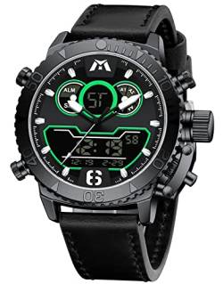 MEGALITH Herren Uhr Digital Armbanduhr: Groß Multifunktions Sportlich von MEGALITH