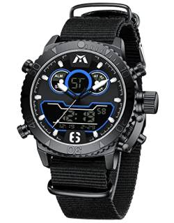 MEGALITH Herrenuhr Groß Digital Armbanduhr: Multifunktions Sportlich von MEGALITH