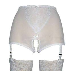 MEIHAOWEI Damen Strapsgürtel mit 6 Strap Strapsgürtel Lace Front Open für Strümpfe Dessous von MEIHAOWEI