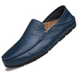 MEIION Bohne Schuhe für Herren Fahrschuhe - Atmungsaktiv, Bequem und Stilvoll Fahrerschuhe, Große Größen Verfügbar Männer-Slipper von MEIION