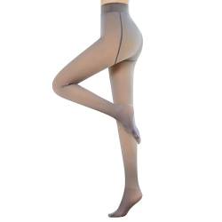 MEIION feelwonder Invisible Strumpfhose - Das Original，Damen Thermo Strumpfhose für Winter - Hautfarbe/Schwarz/Grau, Dicke Fleece-Innenfutter, Warm und Bequem für Kalte Tage von MEIION