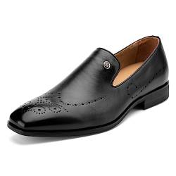 MEIJIANA Herren Mokassins Klassische Herren Anzug Schuhe Elegante Schuhe Leder Sommer Freizeitschuhe, Schwarz-03, 41 EU (8 UK) von MEIJIANA