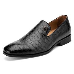 MEIJIANA Herren Mokassins Klassische Herren Anzug Schuhe Elegante Schuhe Leder Sommer Freizeitschuhe, Schwarz-05, 41 EU (8 UK) von MEIJIANA