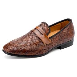 MEIJIANA Männer Mode Herren Mokassins Männer Bequeme Klassische Herren Schuhe Mokassins, Braun-03, 42 EU (9 UK) von MEIJIANA