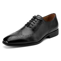 MEIJIANA Oxford Schuhe Herren Business Schuhe Leder Elegante Herren Anzugschuhe Sommer Schnürhalbschuhe, Schwarz-3, 41 EU (8 UK) von MEIJIANA