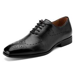 MEIJIANA Oxford Schuhe Herren Business Schuhe Leder Elegante Herren Anzugschuhe Sommer Schnürhalbschuhe, Schwarz-5, 42 EU (9 UK) von MEIJIANA