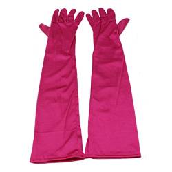 MEISHINE® Braut Ellenbogenlange Handschuhe Damen Frauen Lange Satin Stretch Handschuhe für Hochzeit Abendveranstaltung (Rose) von MEISHINE