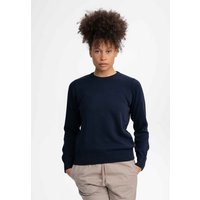 MELA Strickpullover Damen Feinstrick Pullover DHANA Gerippter Kragen von MELA