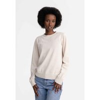 MELA Strickpullover Damen Feinstrick Pullover DHANA Gerippter Kragen von MELA