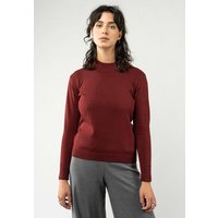 MELA Strickpullover Damen Feinstrick-Pullover SADA Rippbündchen von MELA