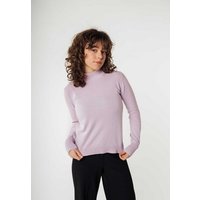 MELA Strickpullover Damen Feinstrick-Pullover SADA Rippbündchen von MELA