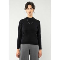 MELA Strickpullover Damen Feinstrick-Pullover SADA Rippbündchen von MELA