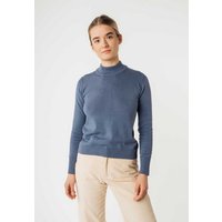 MELA Strickpullover Damen Feinstrick-Pullover SADA Rippbündchen von MELA