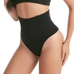 MELARQT Unterhose Shapewear Damen Bauchweg, Miederhose Stark Formend, Miederslip Hoher Taille, Elastisch Body Shaper Höschen Nahtlose Unterwäsche Hüften Anheben Hüftkurven Verschönern, Schwarz-XXXL von MELARQT