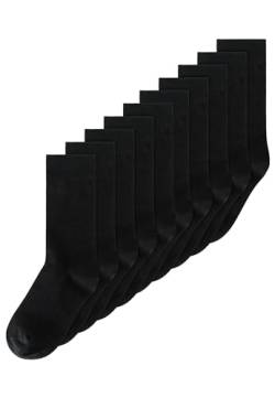 MELAWEAR Socken Multipack Basic (DE/NL/SE/PL, Numerisch, 35, 38, Regular, Regular, Schwarz 10er Pack) von MELAWEAR